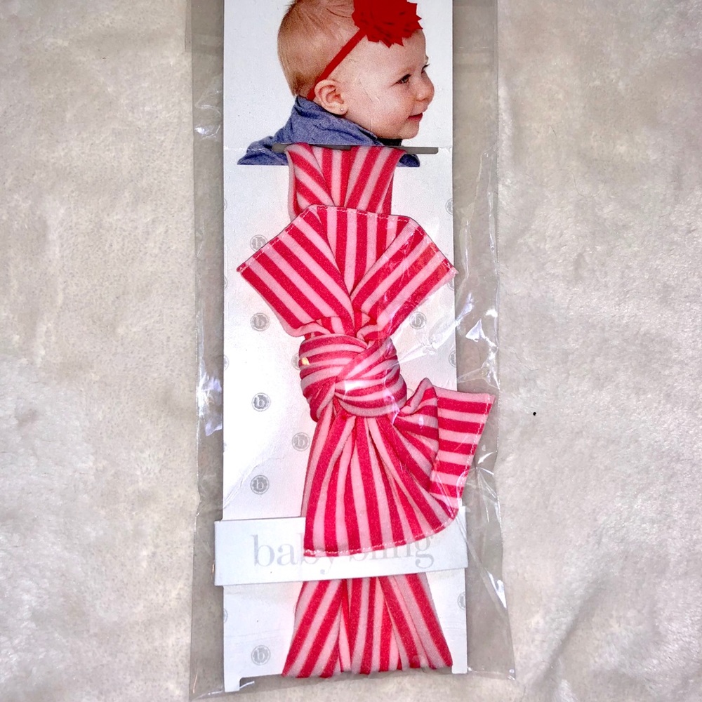 Baby bling coral stripe NWT